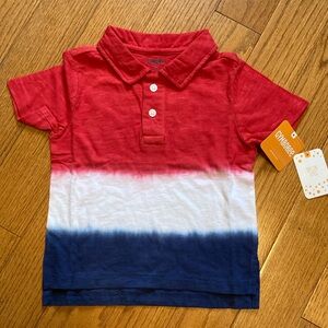 NWT Gymboree 2T red white and blue shirt